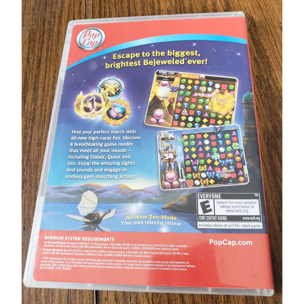 Bejeweled 3 With Bonus Bejeweled Blitz Windows PC Mac Puzzle Game - Picture 2 of 6